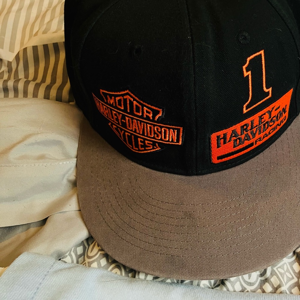 Harley-Davidson Black and Brown Cap